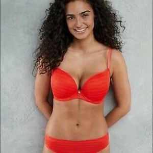 NWT bravissimo bra 32H orange red underwire